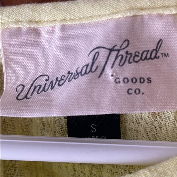 Universal Thread Pale Yellow Ruffle-Trim Tank Top - Picture 4 of 4